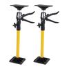 2 Seturi Suport Telescopic Metalic pentru Dulap pentru Instalare Dulap Baie 50-115cm Galben