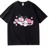 2026 Nouvelle Mode T-shirt à Manches Courtes et Col Rond Printemps Été Kuromi T-shirt Femme Unisexe Haut Tendance