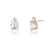 Sparkling Round Stone 14k Gold Earrings LPFM2050G