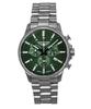 Aviation Chronograph Titanium Green Dial Quartz 2880M4 100M Men's Watch