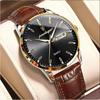 Men Watch Business Quartz Watches Fashion Leather Waterproof Luminous Week Date Top Brand Luxury Men's Wristwatch