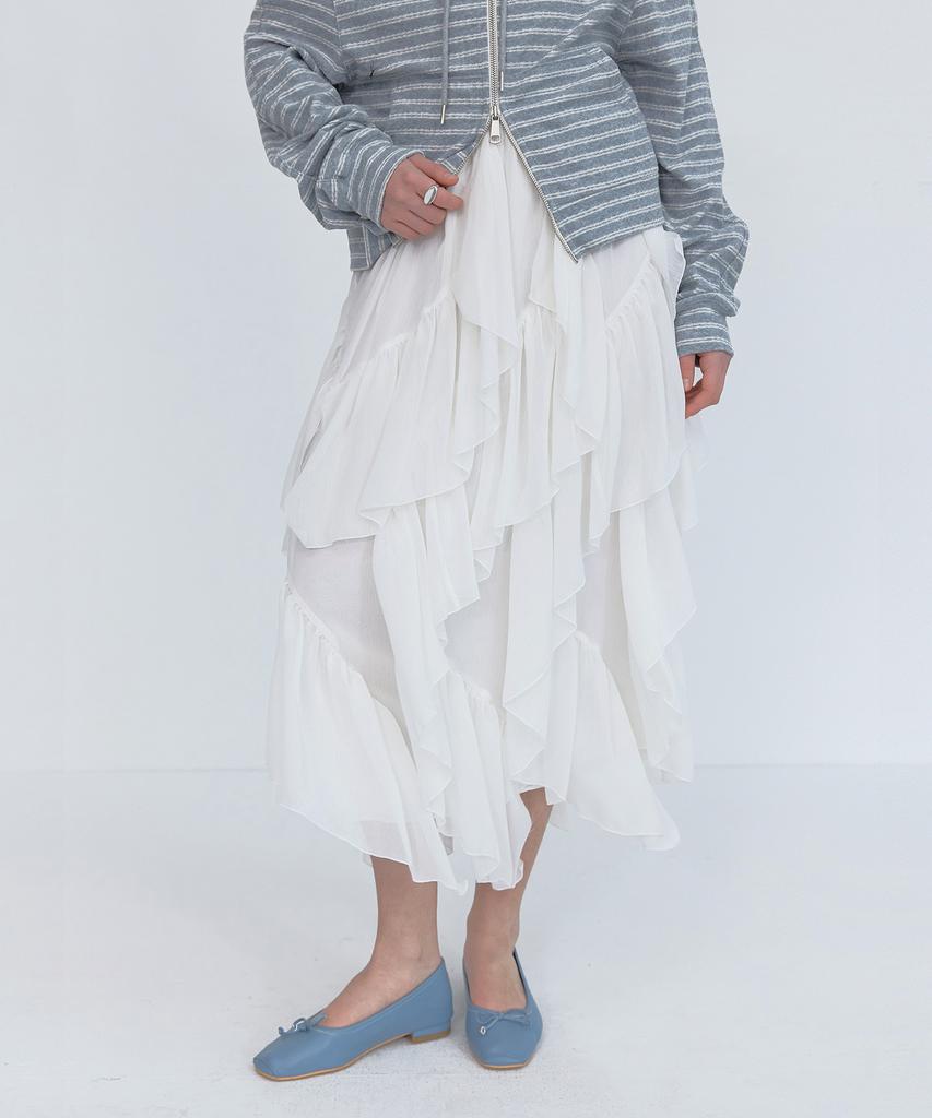 Seuleubi Falling Ruffle Skirt_3 Color
