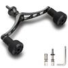 HEIGHTEN Spinning Reel Handle 98mm For SHIMANO DAIWA TPE Series Dark Gray 22STELLA 23AIRITY HT9305
