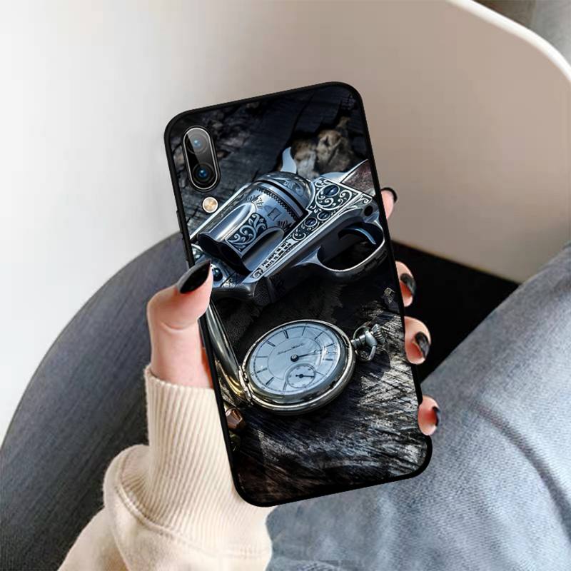 Gun and Bullet Phone Case for Vivo Y91C Y11 17 19 17 67 81 Oppo A9 2020 Realme C3