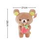 Jouets Peluches Rilakkuma Originaux Adorable Ours en Peluche Poupée Remplie Kawaii Anime Décoration de Chambre Ours Compagnon Exquis Peluche Cadeaux