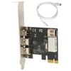 כרטיס PCIE 1X ל-1394A 4 יציאות PCIE Firewire 1394A מהירות גבוהה רוחב פס 2.5Gbps כרטיס PCIe Firewire
