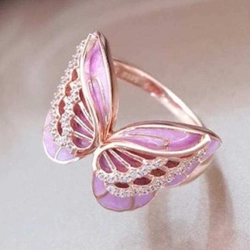 Creative Butterfly Dragonfly Ring: Elegant Women's Jewelry, European/American Style