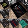 1Pc Racing Print Rug - Home Decoration Carpet For Living Room Bedroom Flooring Computer Chair Area Rug