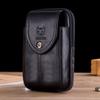 Pochette de ceinture en cuir pour hommes, sac banane, pochette pour téléphone avec boucle de ceinture