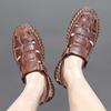 Fashion Genuine Leather Men Shoes Handmade Sewing Summer New Men's Sandals Men Sandals Outdoor Fashion Sandals Men