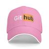 Unisex Baseball Hats GitHub Logo Outdoor Streetwear Summer Sports Baseball Caps Hip Hop Cap Casquette Hats