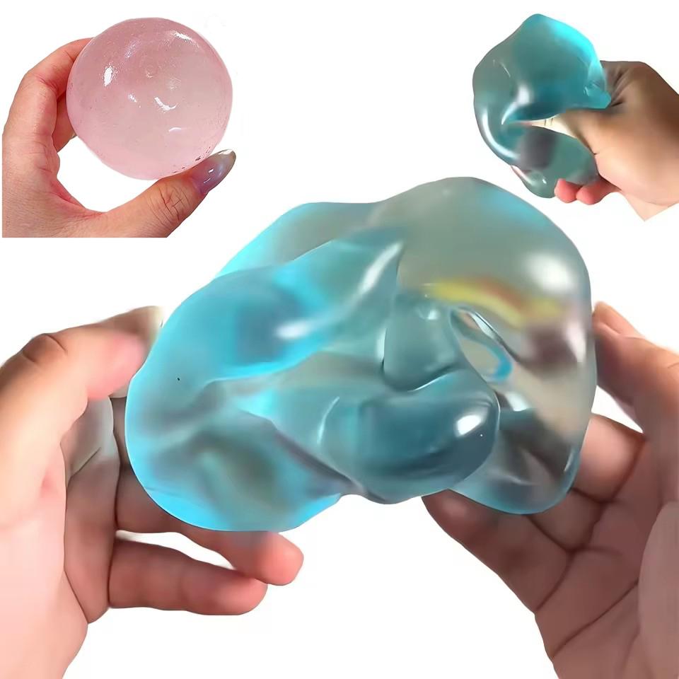 Toys Blue Maltose Squishy Anti Stress Sensory Fidgets Toy Soft Simulated Transparent Blue Maltose Slow-rebound Decompression Toy