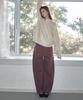 SO IR Curved Cotton Pants - Purple