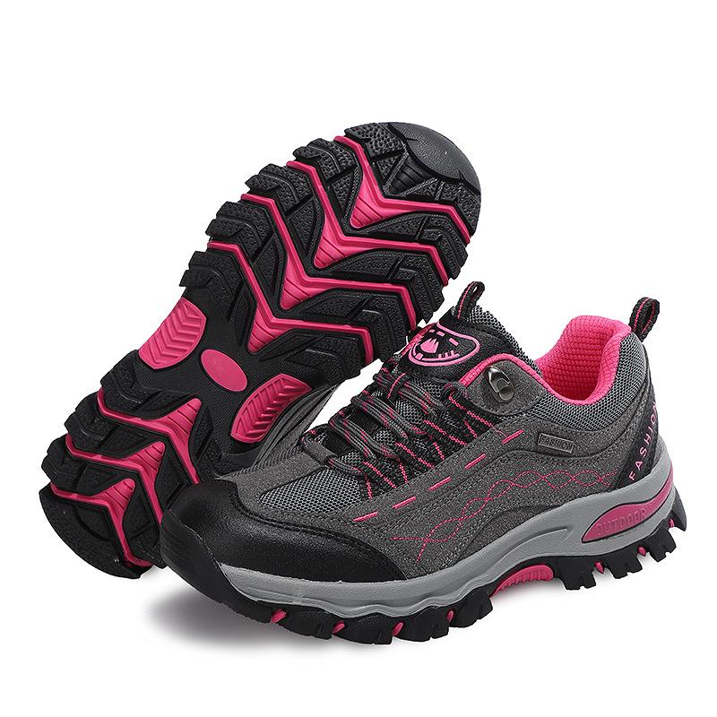 Women's Outdoor Hiking Shoes Waterproof Cowleather Trekking Running Climbing Trail Athletic Sports Mountain 100% High Quality Leisure Walking