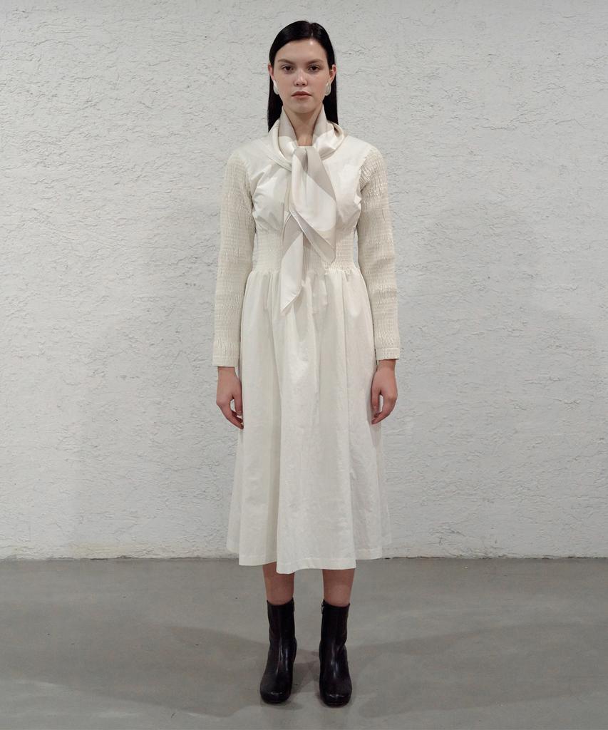 Biscuit Shop Smocking Shirred Dress