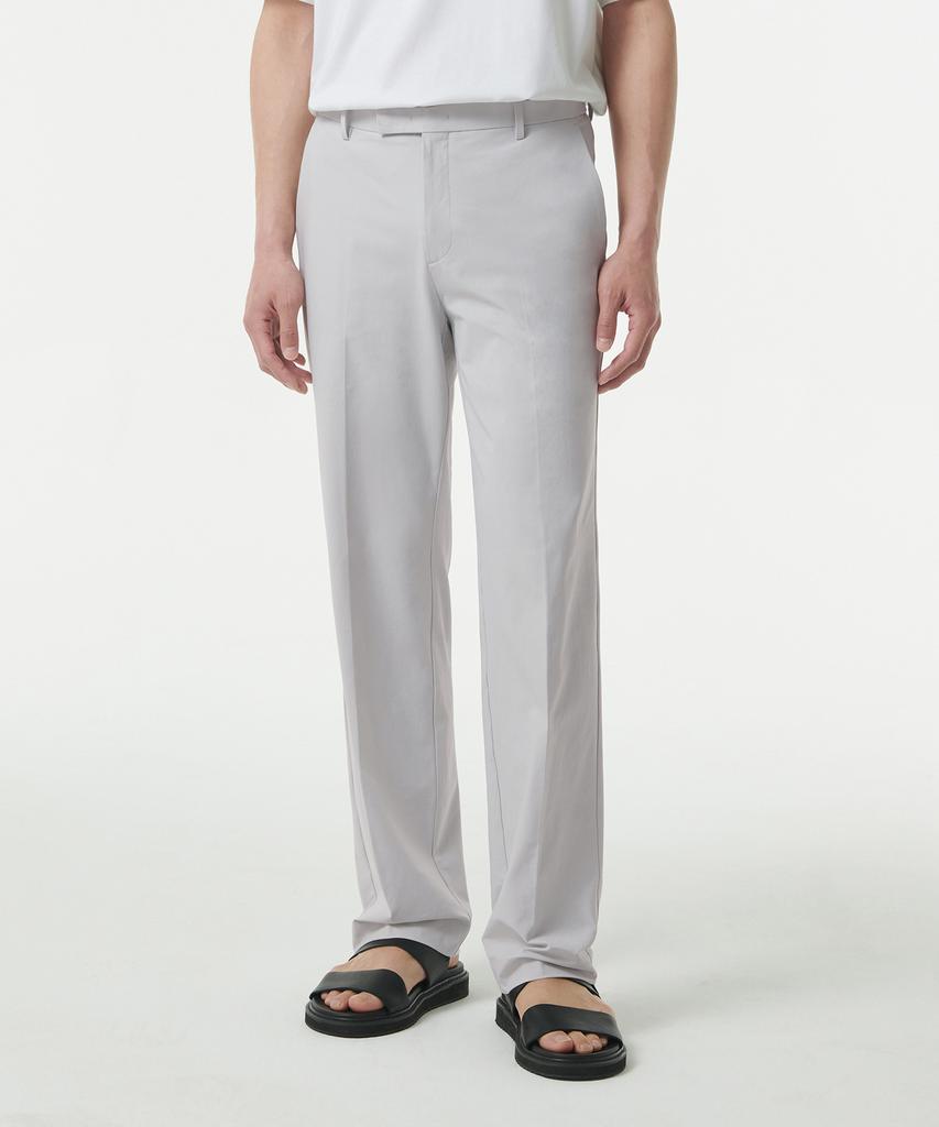 MUSINSA STANDARD Sportive Straight Slacks [Light Gray]