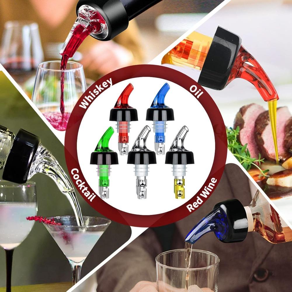 1oz Liquor Pour Spout Automatic Measured Bottle Pourer Kitchen Tools Bartending Tool Measure Pour Spout Cocktail Dispenser