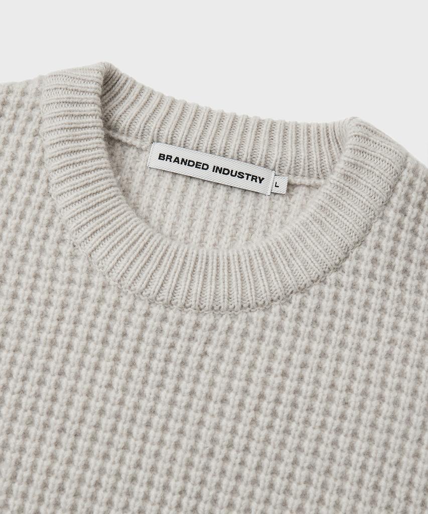 Beulaendideu Chain Heavy Wool Sweater [Ivory]