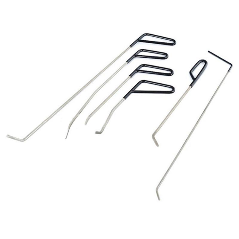 Paintless Dent Repair Tools Kit, 6Pcs Car Dent Puller Removal Dent Remover Kit Hail Remover Hooks Rods