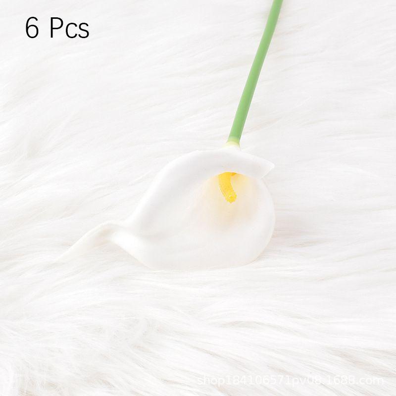 Elegant Artificial Pu Real Touch Calla Lilies For Wedding And Home Decoration
