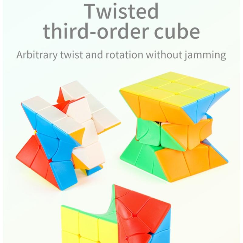 Professional 3x3 Magical Cubes Featuring Seamless Rotation Mechanism And High Visibility Color Stickers