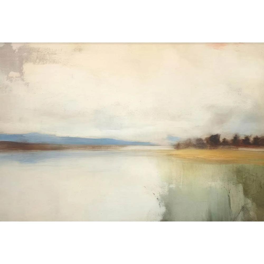 Poster d'Arte Paesaggio Nuvole Vintage Cielo Malinconico Piante Foresta Stampe Moderne Pittura su Tela Quadri da Parete Arredamento Soggiorno Casa