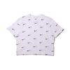 Logo Print Short Sleeve T-Shirt Women Tops White CK4092-100