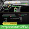 Changan CS75 PLUS -2025-höz Átlátszó TPU Védőfólia Belső Matricák Középkonzol Navigációs Képernyő Autós Kiegészítők