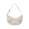 Fabric Arc Hobo Bag Light Grey