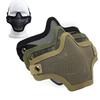 Adjustable Half Face Wire Mask Carbon Steel Steel Mesh Mask Metal Face Mask  Cosplay Costume