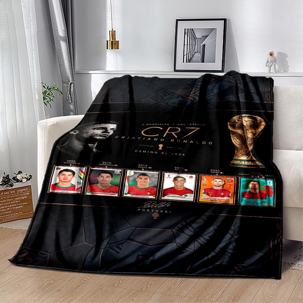 Cristiano Ronaldo 126 Decke Ultra-Weich Großartig für Sofa Wohnzimmer Stuhl Vier Jahreszeiten Mehrzweck Verspieltes Design