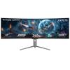 Monitor de Gaming TITAN ARMY C49C1S, 49 Inch Ecran VA Rapid Curbat 1800R, 5120×1440 Dual QHD, Rată de Reîmprospătare 240Hz, 1ms MPRT