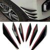 6 Stück langlebige Auto-Spoiler-Splitter, lange Lebensdauer, praktische Auto-Frontstoßstangen-Spoiler-Splitter