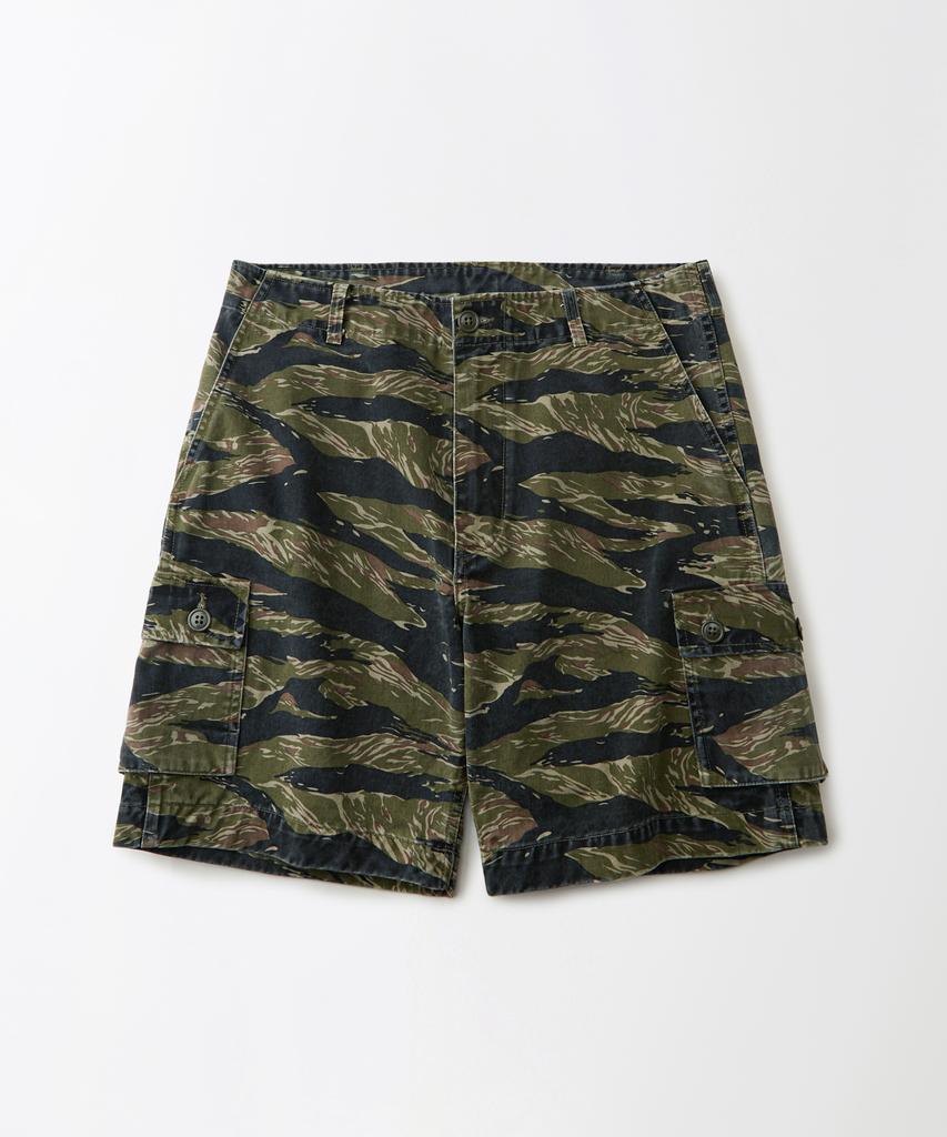 OUTSTANDING Tds Tiger Camo Military Shorts_Tiger Camo