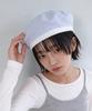 Eondeokeonteulolseutyudio Cotton Seersucker Adjustable Strap Summer Beret Plate Beret / Strap / Line Seersucker / Sky