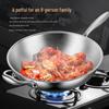 Zhuchuang Jingpin 316 Stainless Steel Flat Bottom Wok with Lid