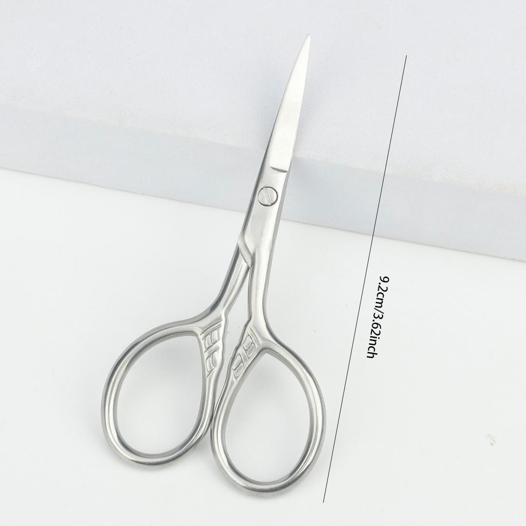 Professional Manicure Scissors Stainless Steel Cuticle Precision Beauty Grooming for Nail Facial Hair Eyebrow Eyelash Nose Hair
