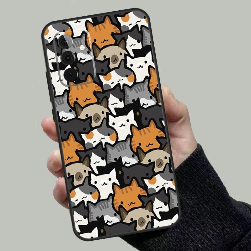 Neko Atsume Case For Samsung Galaxy A54 A34 A14 A36 A56 A06 A13 A53 A32 A12 A22 A52 A35 A17 A16 A55 A15