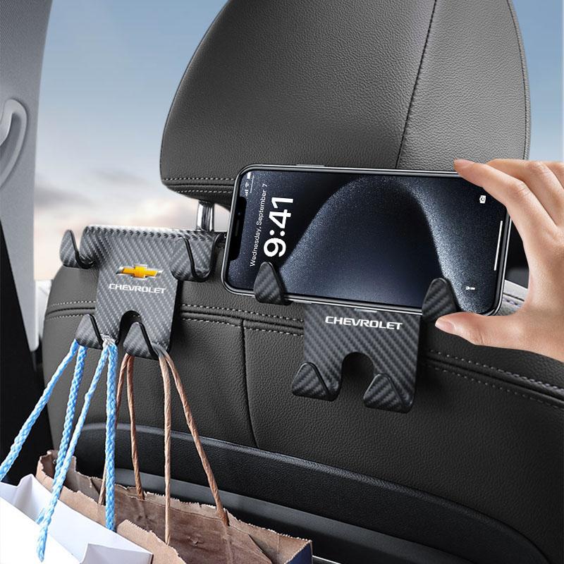 Hak na zagłówek fotelika samochodowego Uniwersalny uchwyt na telefon Organizer na tylne siedzenie Do Chevrolet Captiva Cruze Silverado Spark Crvalier Malibu
