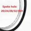 Folding Bike Rims 16 Inch 305 Aluminum Alloy Double Wall Rim Spoke hole 20 24 28 32 36 Hole Bicycle Wheel Rims