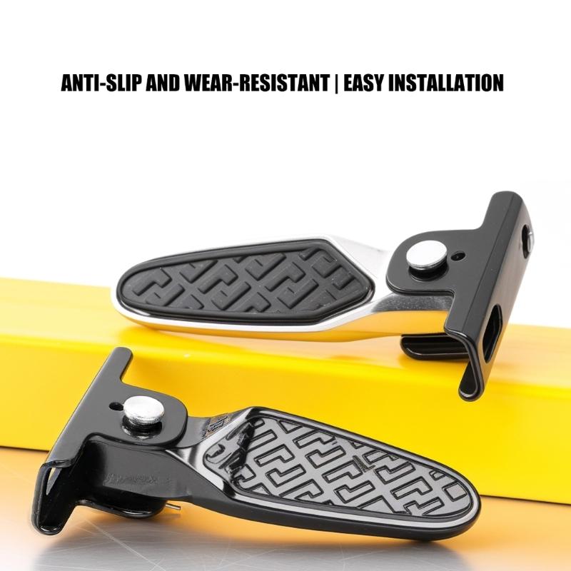 Easy To Fold Foot Pedal No Tools Needed Anti Slip for Install Featuring Anti Slip Surfaces & Secure Ride Experience