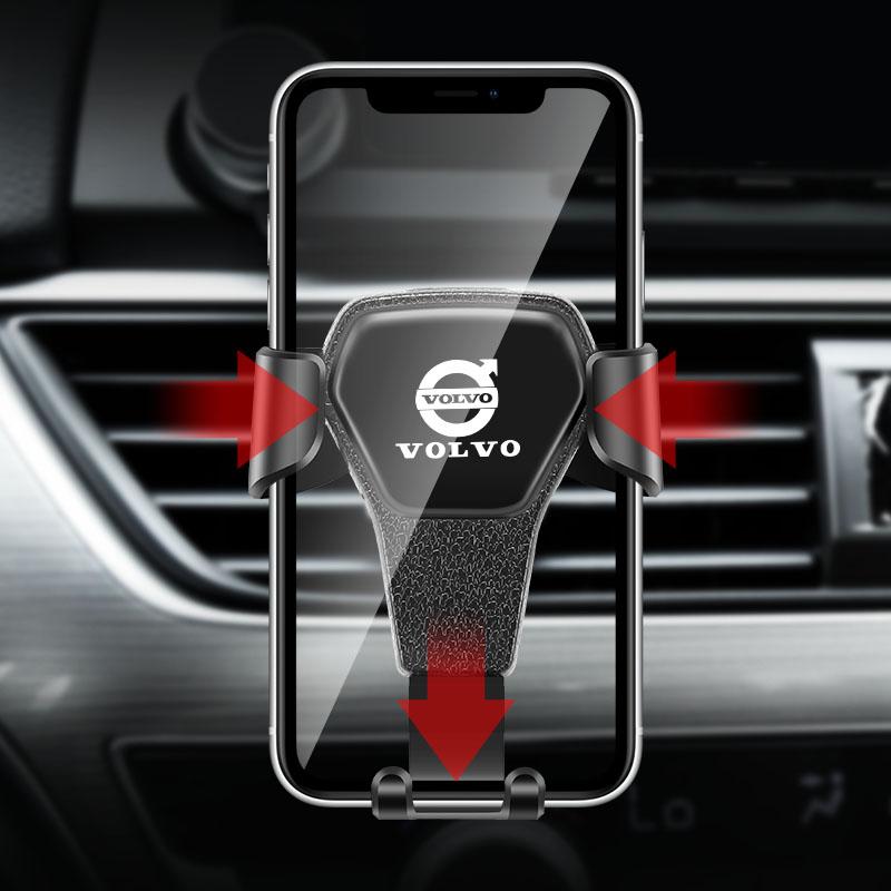 Air Outlet Gravity Phone Holder Car GPS Navigation Clamp Accessories For Volvo ES90 EC40 EX40 EM90 XC90 V90 V60 XC60 V40 S80 S60