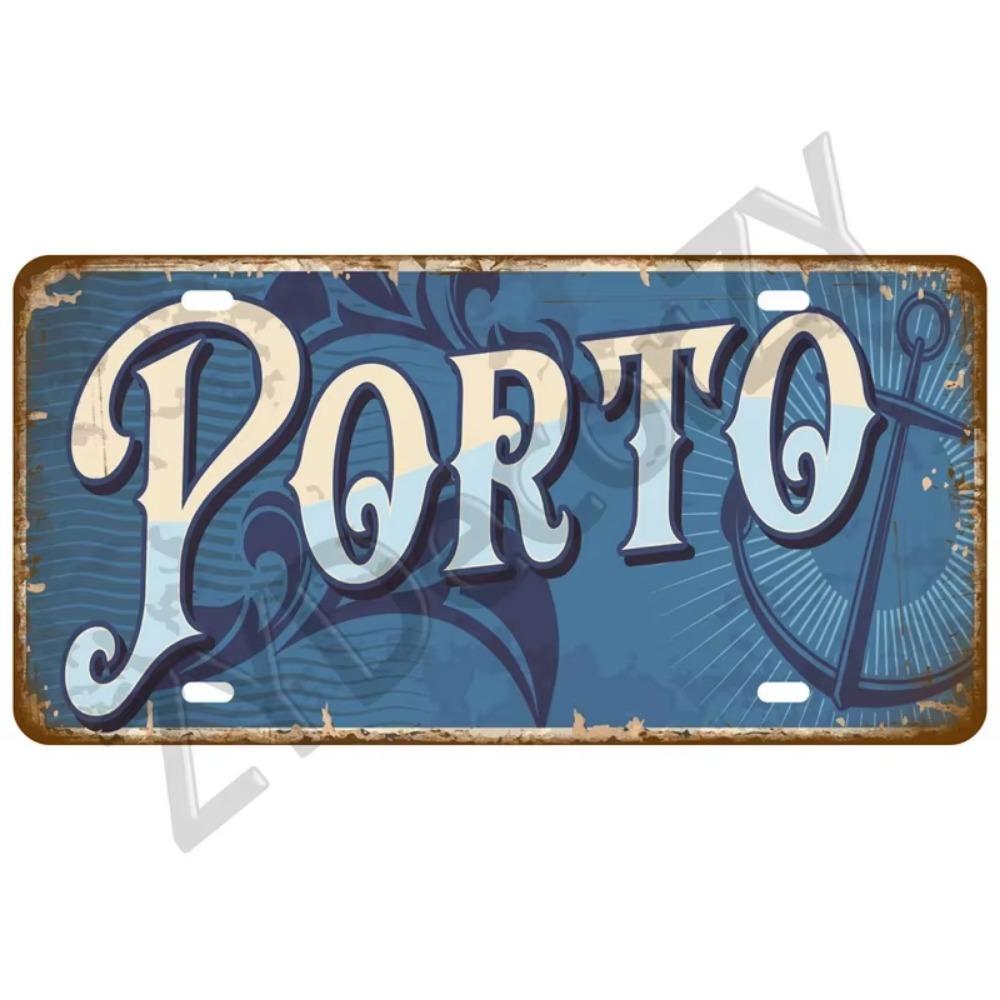 Tinplate Plate City State Tin Sign Famous City Plaque Landmark Metal Sign Wall Decor Garage Bar Pub Club Hotel Cafe Kitchen Home
