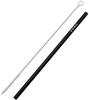 KOGU Coffee Kogu Straw, Aluminum, 7mm [Made In Japan], Reusable and Washable, with Brush, Eco-Friendly, for Cold Drinks, Black, Tsubame-Sanjo, 43941,
