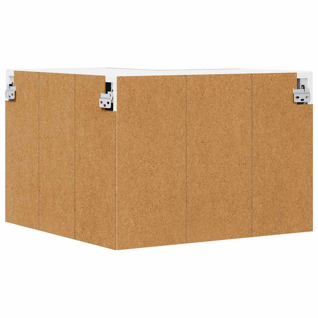 Wall Cabinet Concrete Grey and White 57 x 57 x 40 cm Engineered Wood