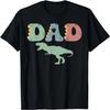 Father's Day Groovy Dinosaur Dad Lover Funny Daddy Dinosaur T-Shirt