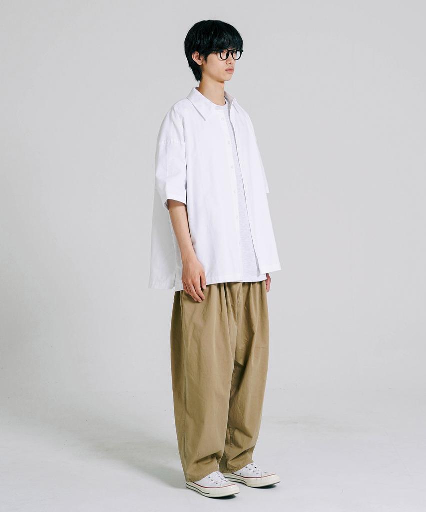 JEMUT Scone Wide Balloon Pants Beige Yhlp2350