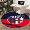 1 alfombra redonda del AC Milan Alfombra Redonda Estampada, Alfombra Para Oficina en Casa, Alfombra Redonda Para Silla, Alfombra Decorativa Regalos para Fans Regalo de Navidad