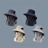 1pc Sunshade Fisherman's Hat Neck Protection Integrated Fishing Hiking Cap Outdoor Breathable Wide Brim Hat