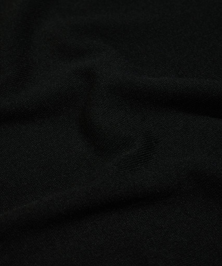 Seutaendeuobeo Crop V-Neck Knit [Black]